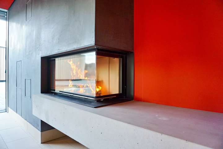 kamin in langenhagen mit starker betonbank