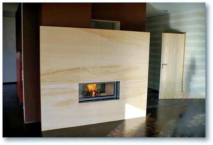 kamin in Wiehe mit-naturstein